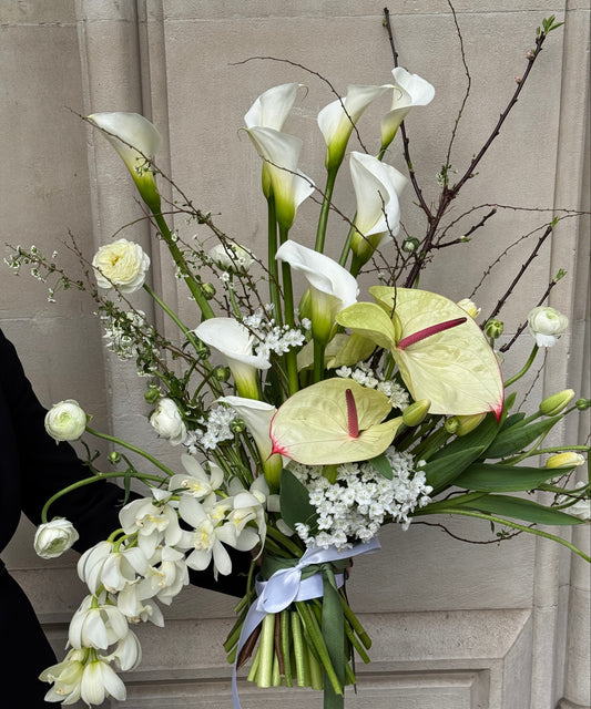 Bouquet of Cymbidium and Anthurium - Luxury from Meadow, available in Barcelona