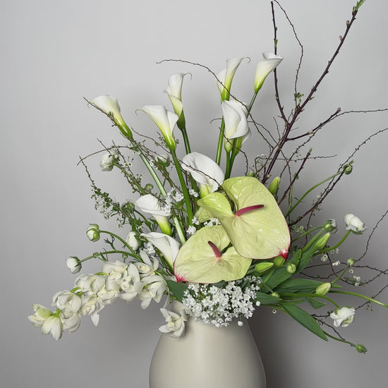Bouquet of Cymbidium and Anthurium - Luxury from Meadow, available in Barcelona